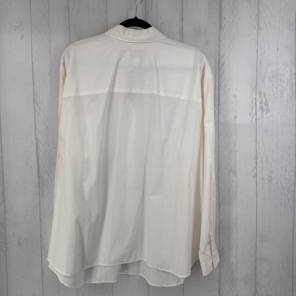 3X button down l/s top