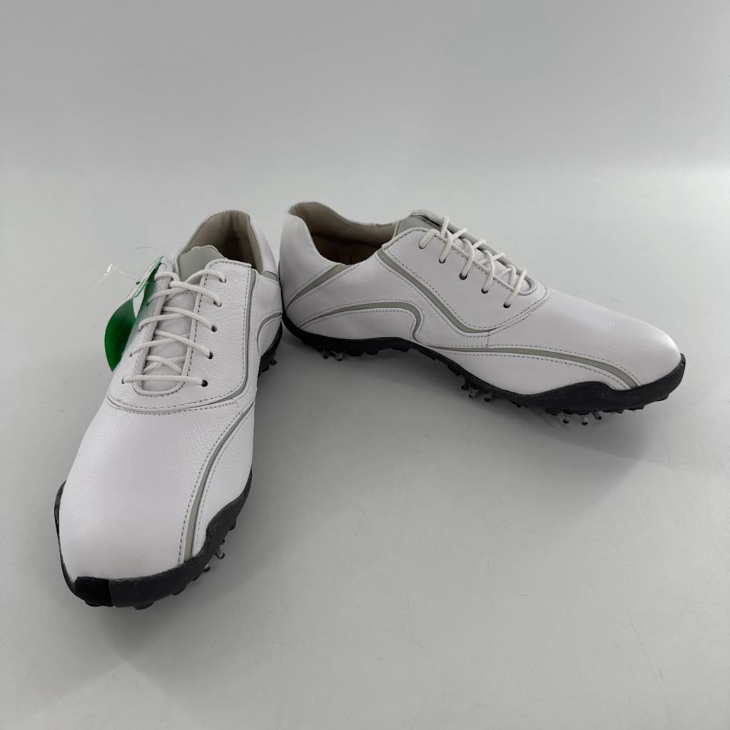 6.5 leather lace-up golf shoes