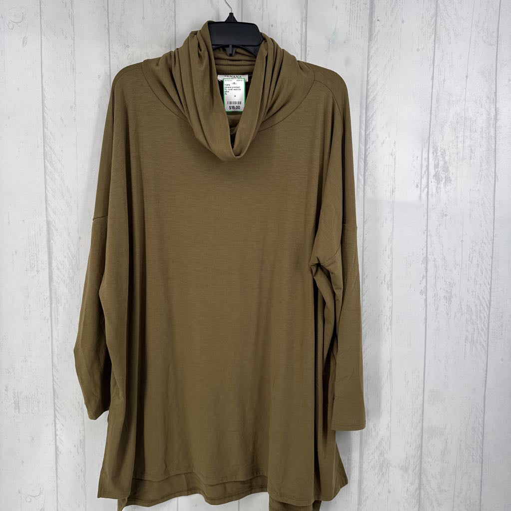 XL cowl neck l/s top