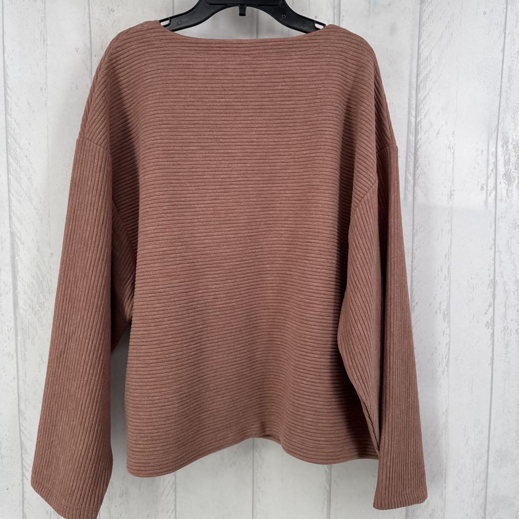 S rib knit l/s top