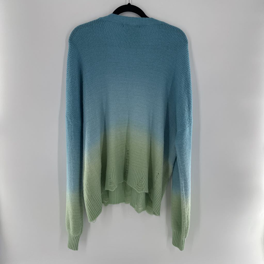 2X ombre knit sweater