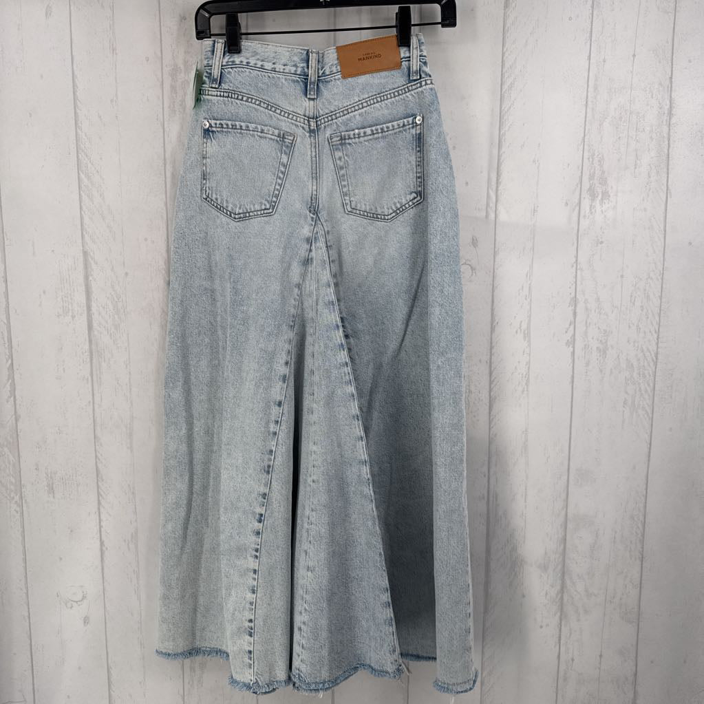 24 a-line jean skirt