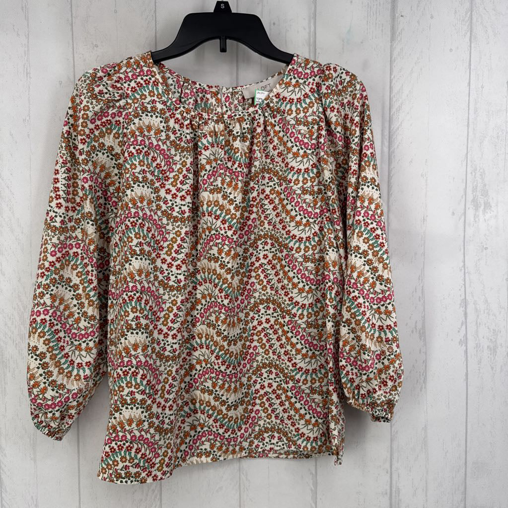 XS flo print l/s top