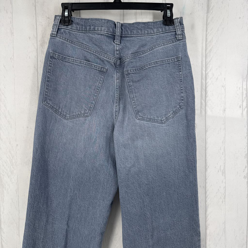 8 hi-rise straight leg jeans