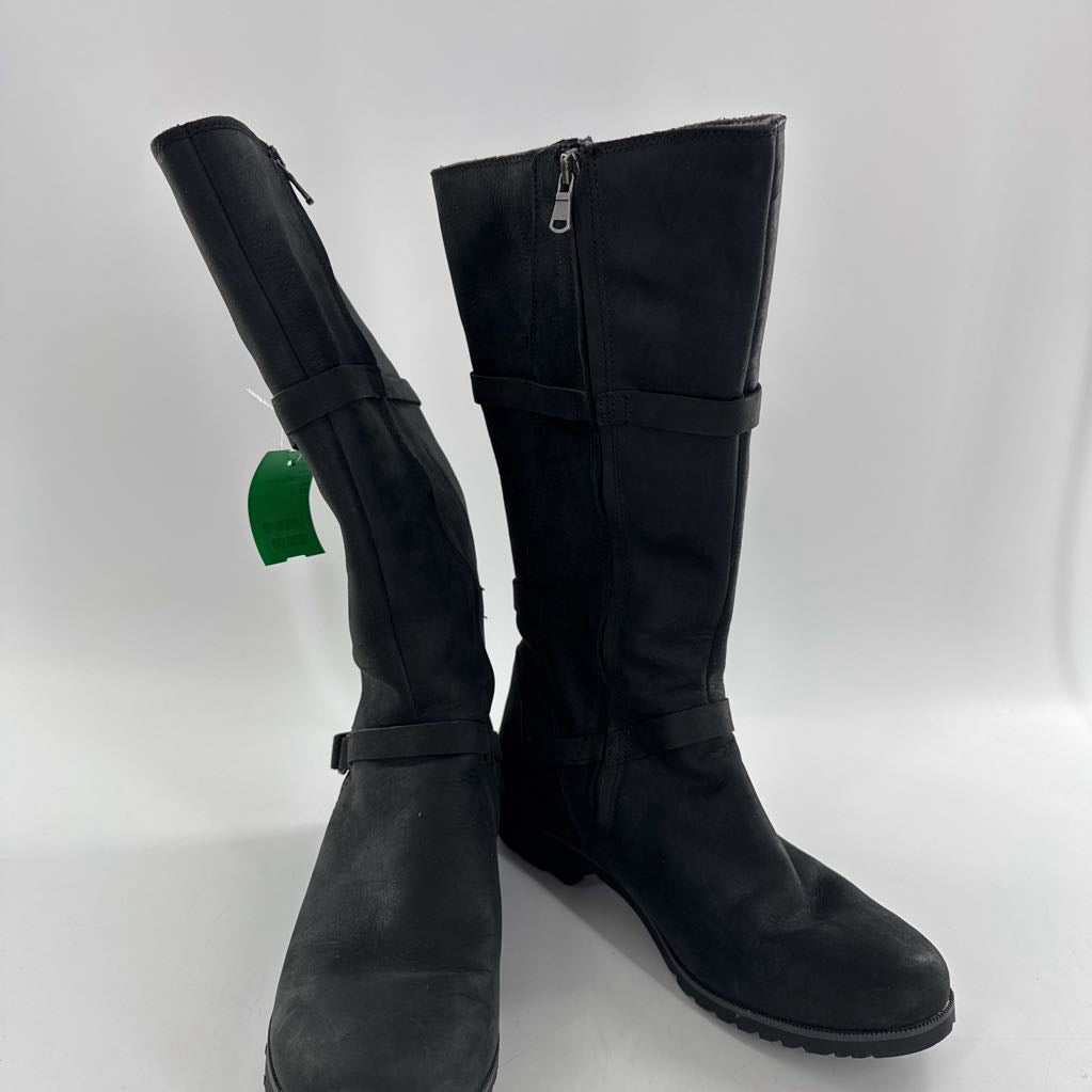 9.5 chunky heel riding boots