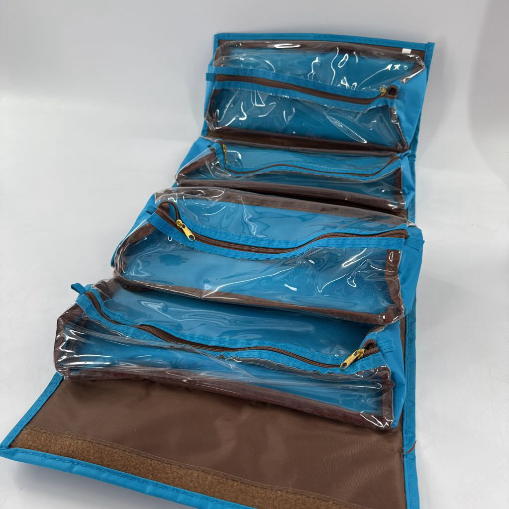 Med travel roll-up cosmetic case