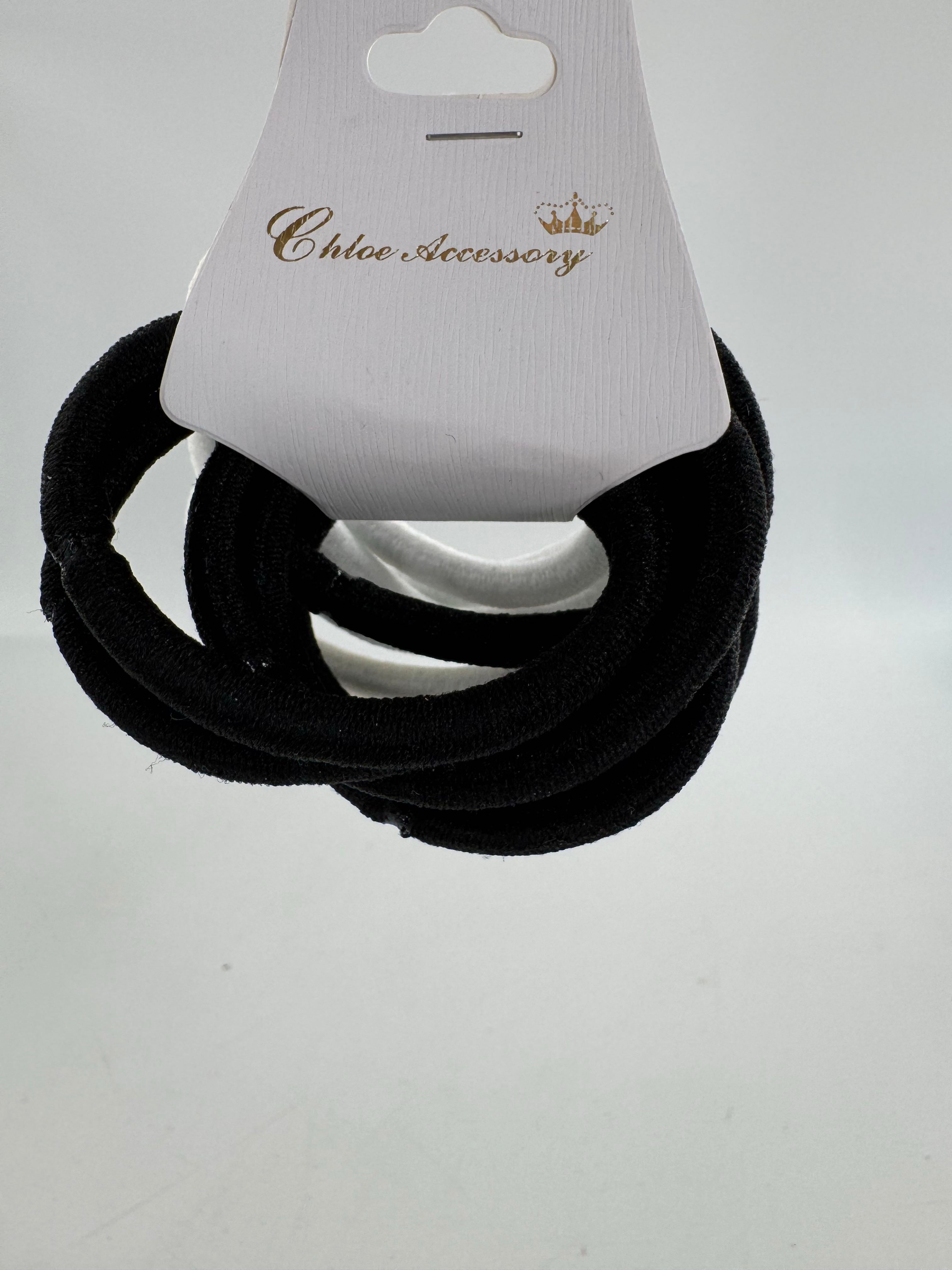 12 Pc hair ties blk/wht