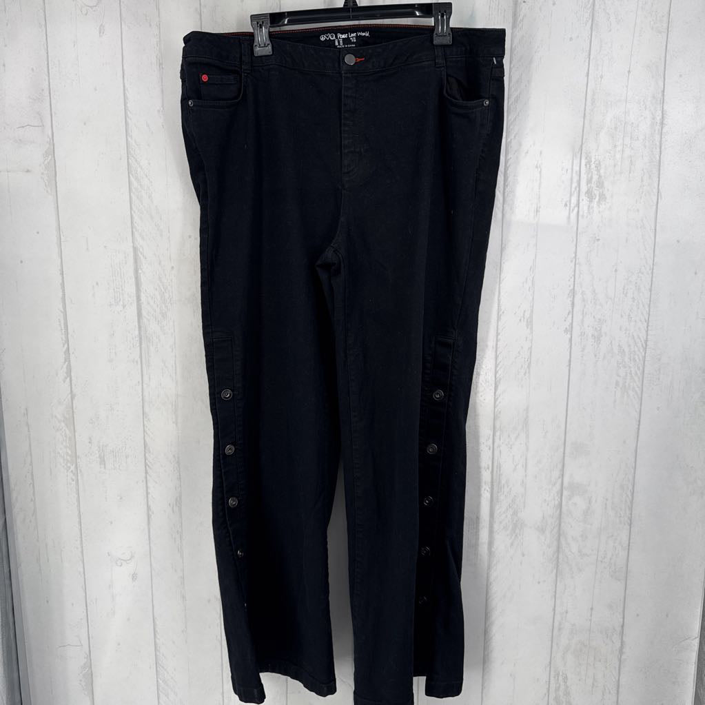 18w buttoned leg jeans