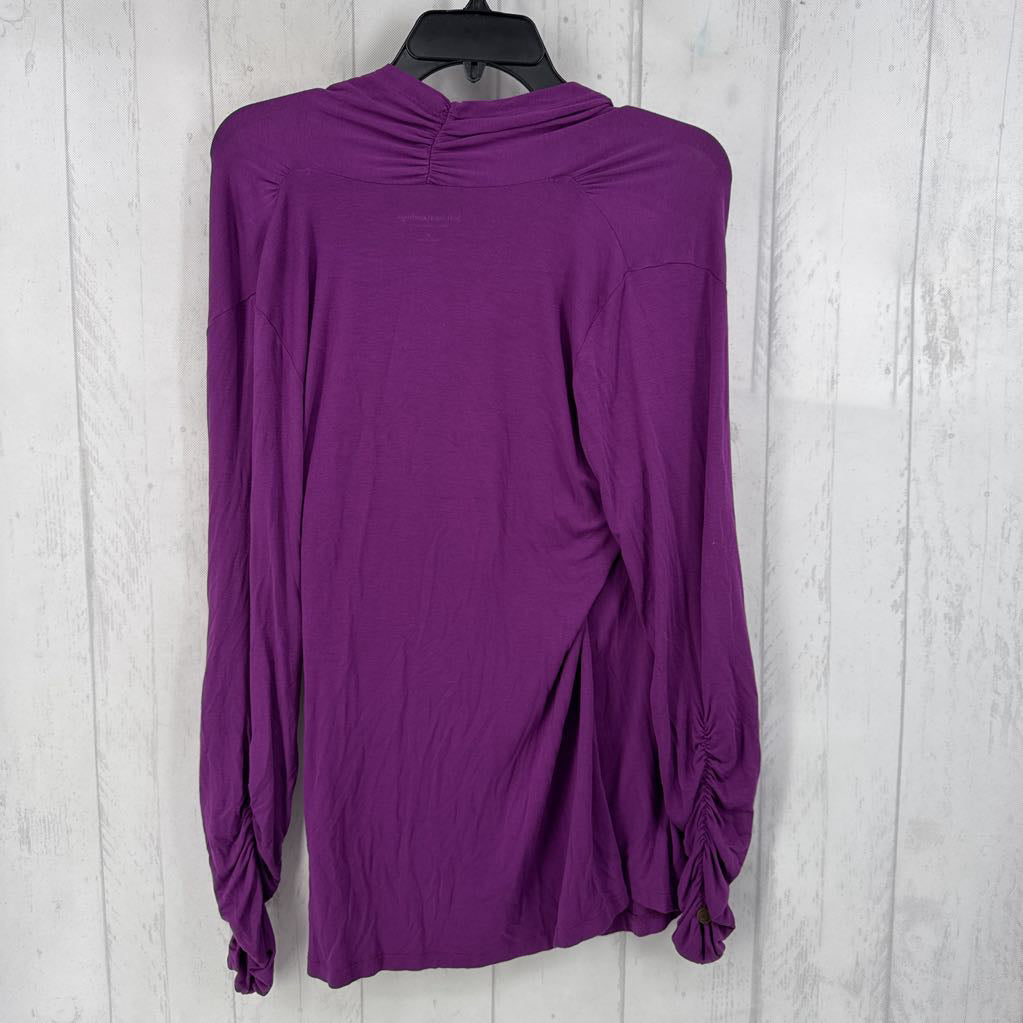 M l/s ruched wrap top