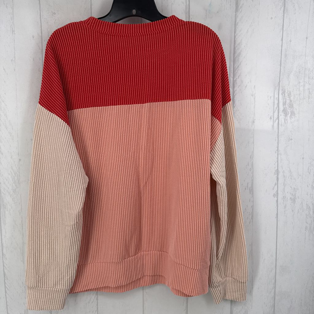 S color block l/s top