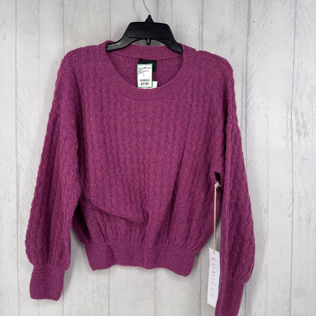 R32 S cable knit sweater