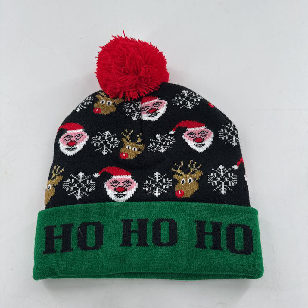 beanie- santa & reindeer hohoho