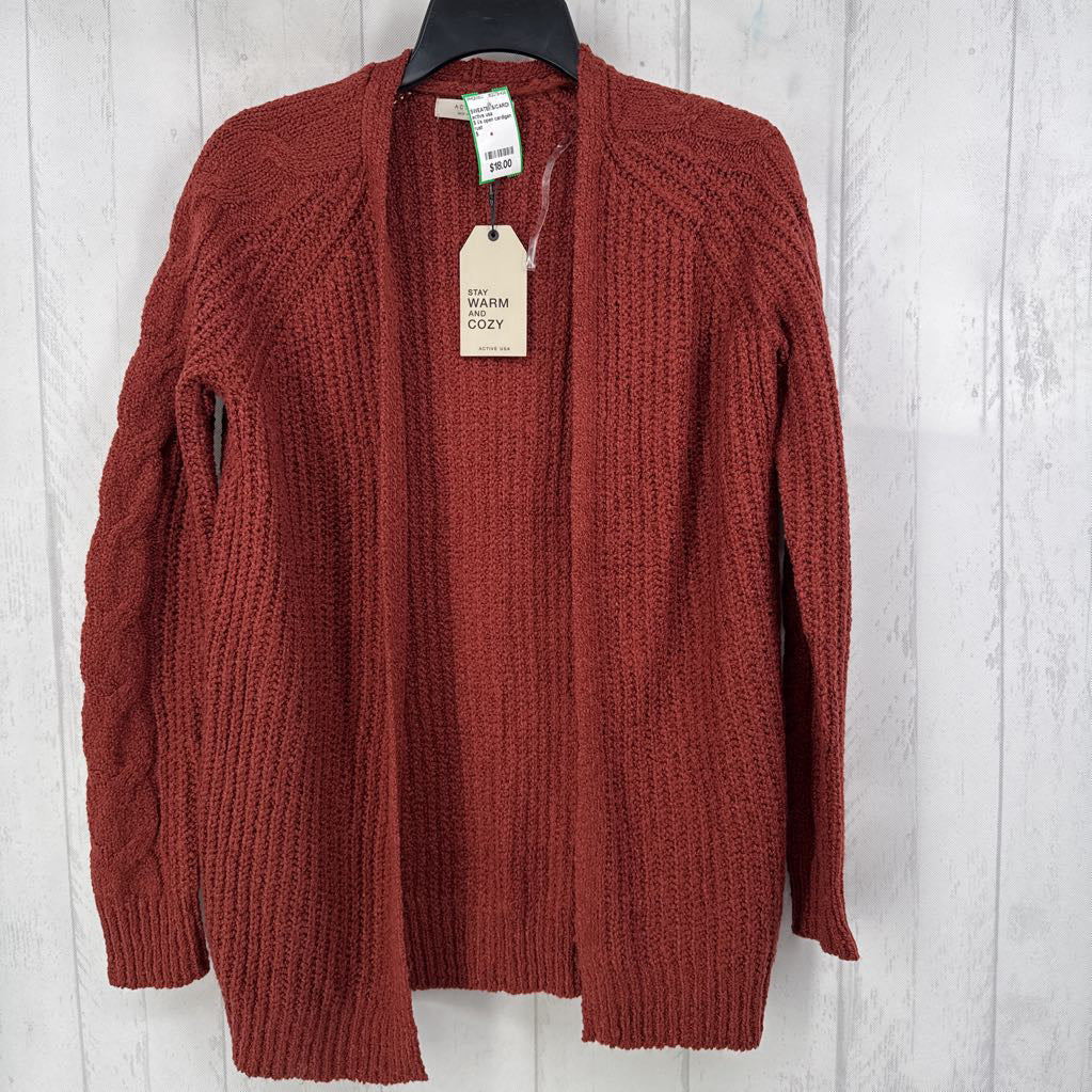 S l/s open cardigan