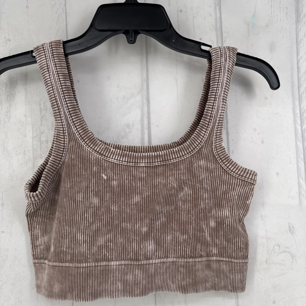 L/XL ribbed crop tank