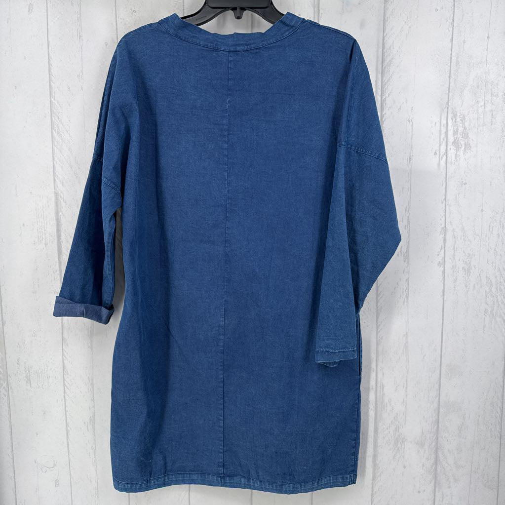 L cuff l/s pocket dress