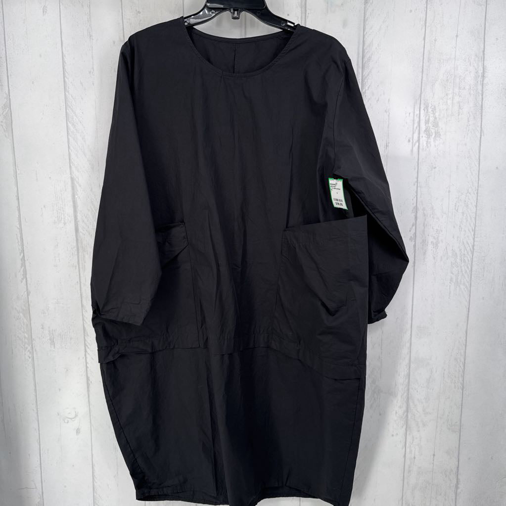 L l/s side pocket dress