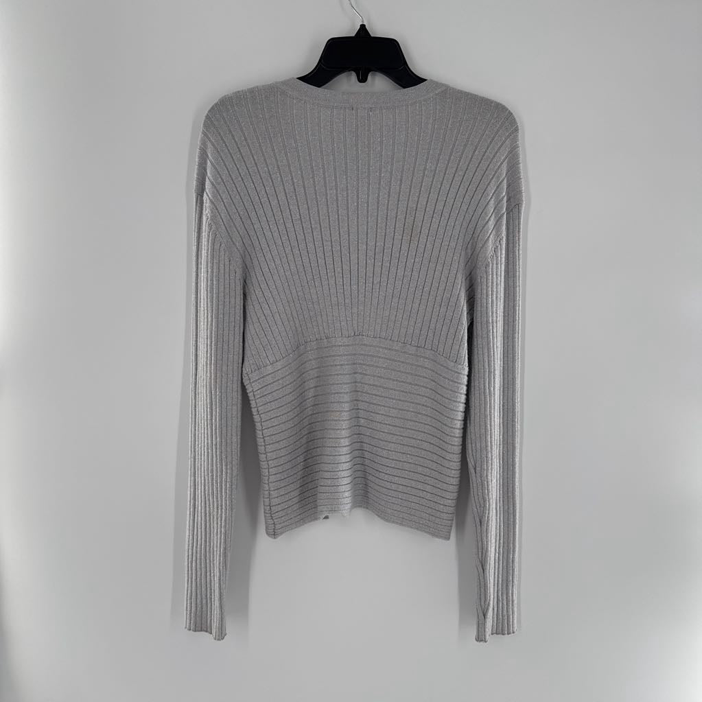 L l/s sparkle v-neck top