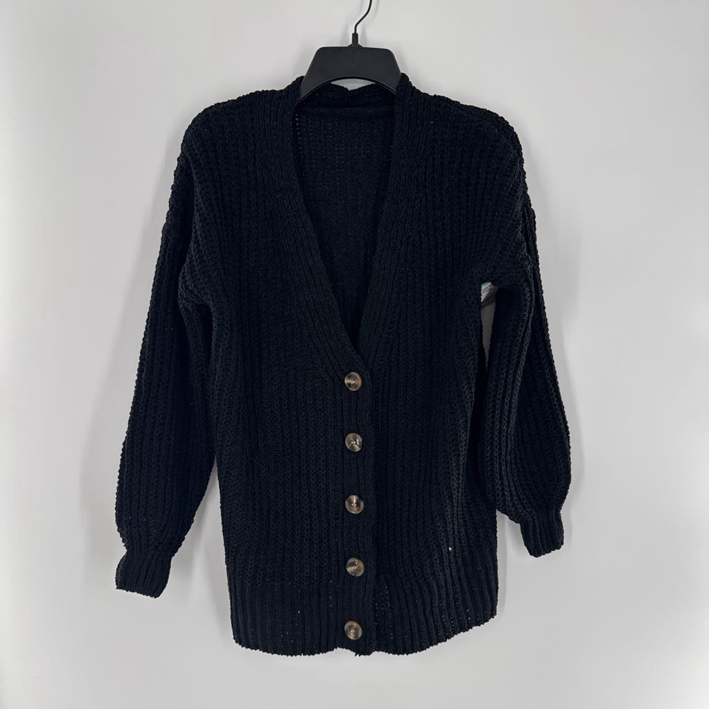 S l/s button cardigan