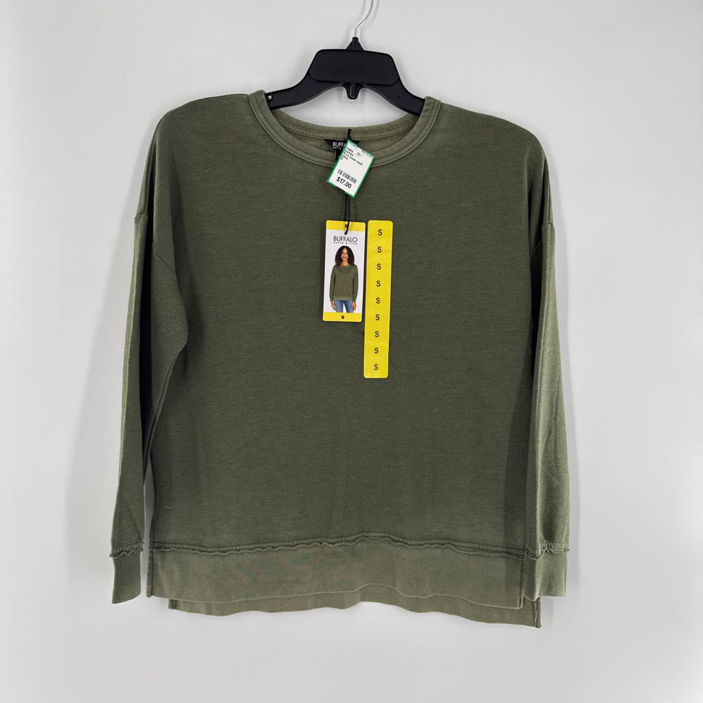 S l/s crew neck pullover