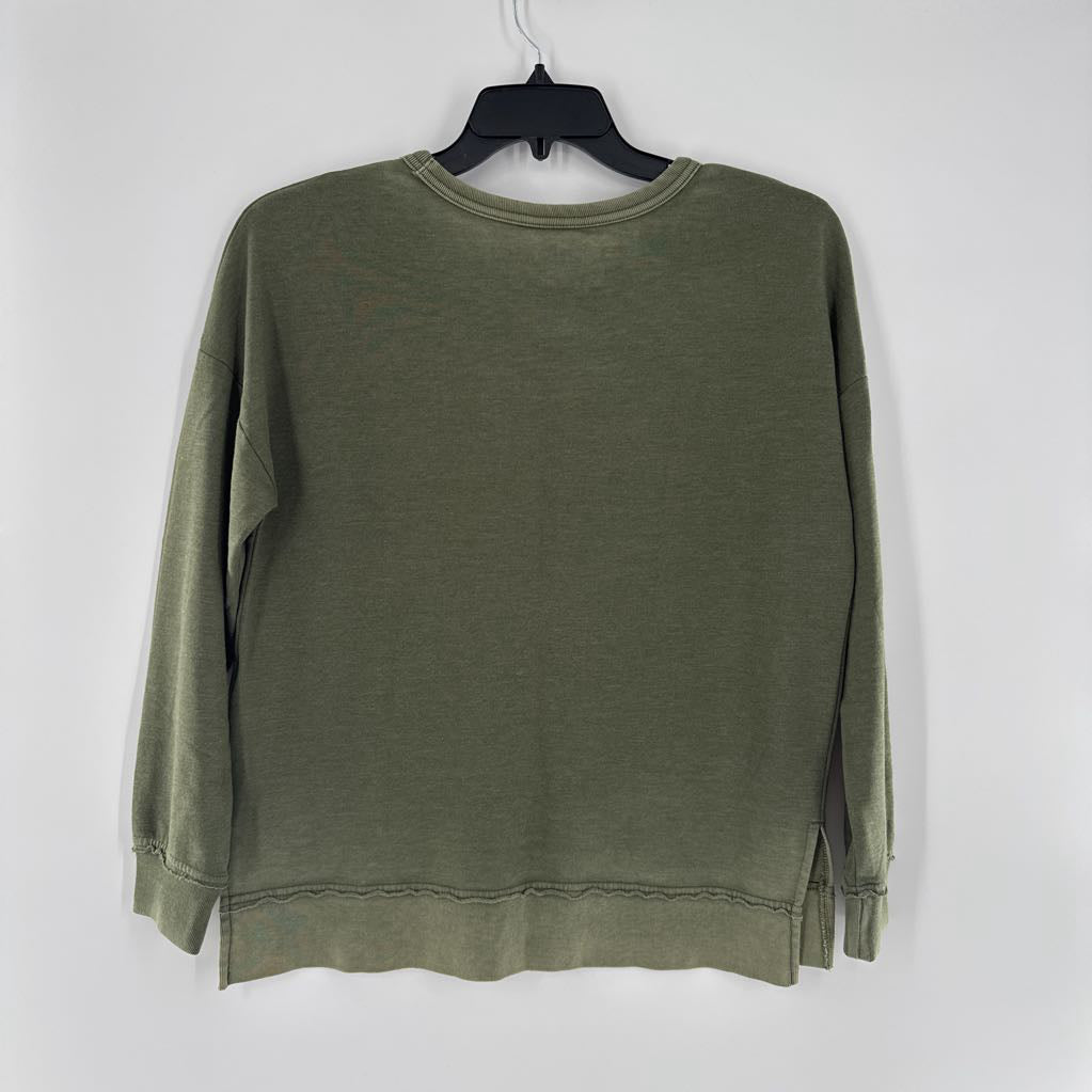 S l/s crew neck pullover