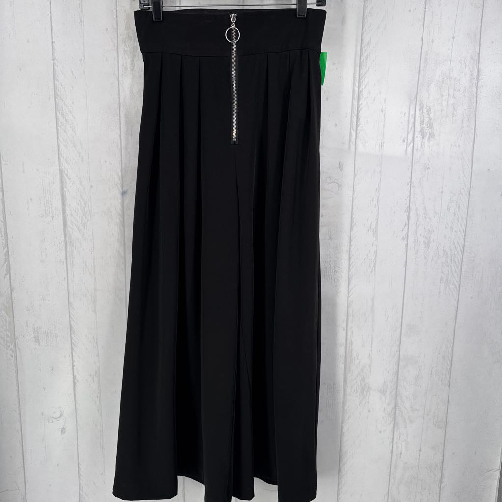 L pleated wide leg pants