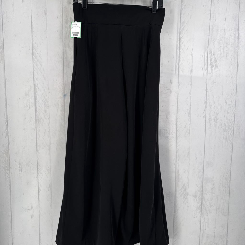 L pleated wide leg pants
