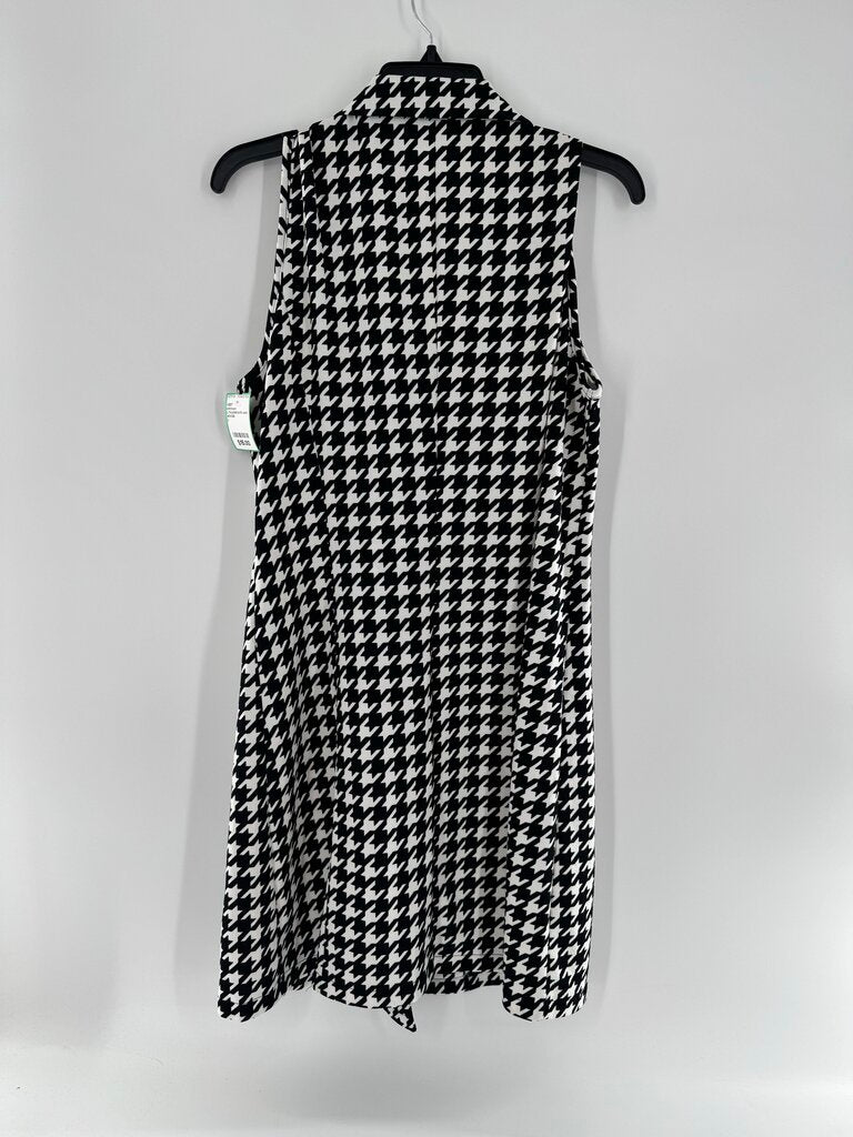 L houndstooth vest
