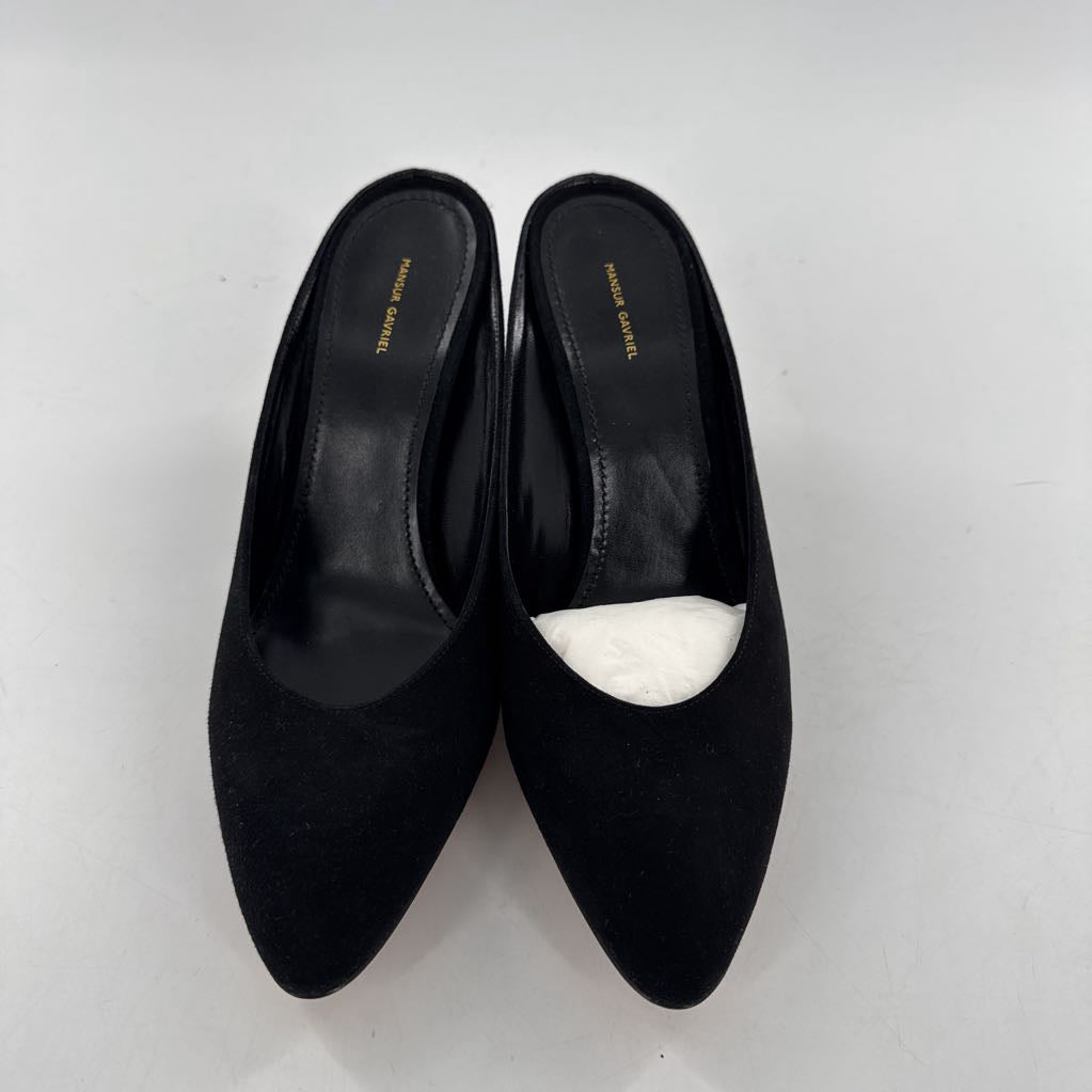 Mansur Gavriel size 9.5 suede pointed toe mules