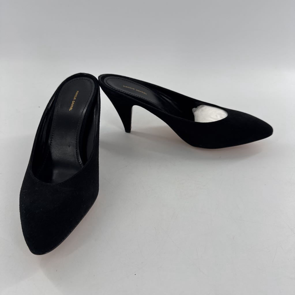 Mansur Gavriel size 9.5 suede pointed toe mules