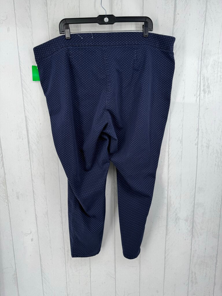 3x polka dot pull on pants