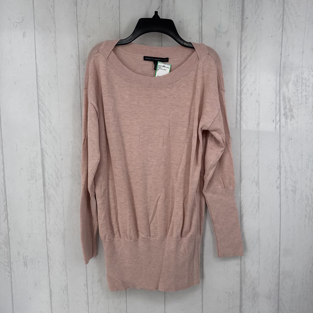 S l/s boat neck sweater