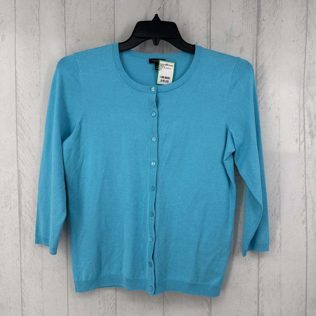 M 3/4 slv button cardigan