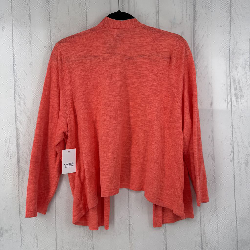 R28 XXL 3/4 slv open cardigan