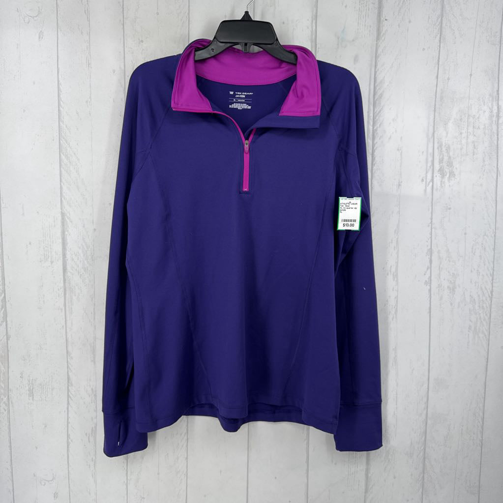 XL l/s quarter zip top