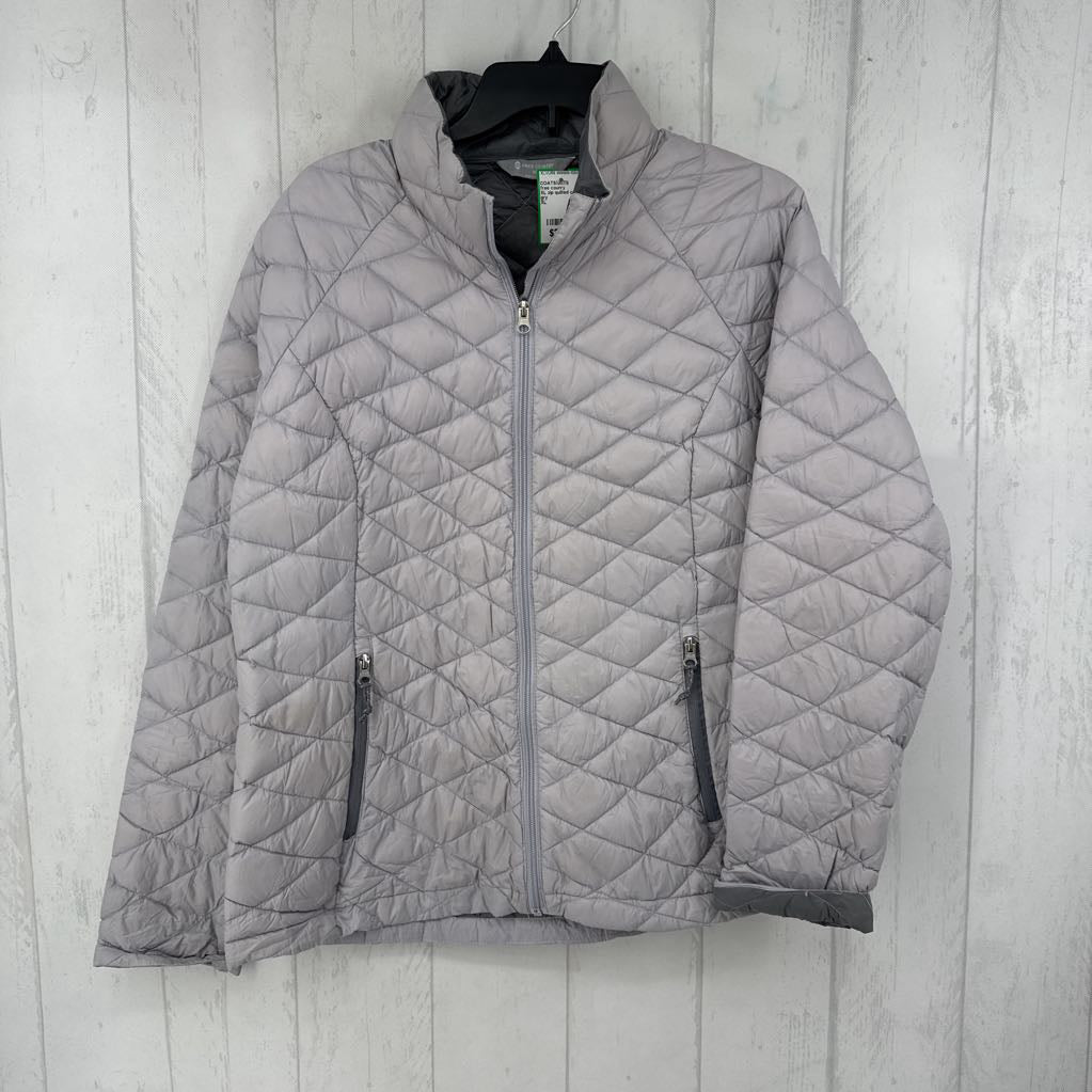 XL zip quilted coat