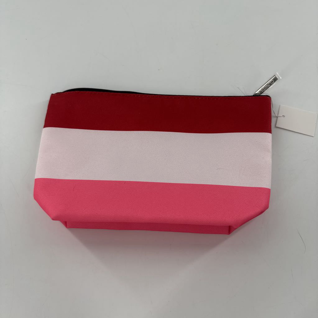 striped hello gorgeous makeup pouch