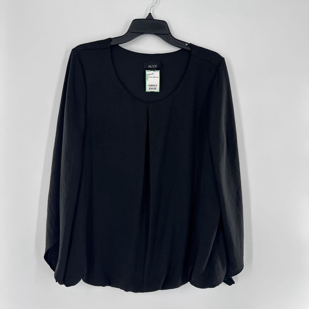 XL 3/4 slv silky top