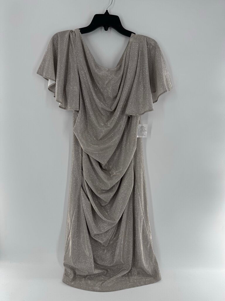 14 shimmer pleated holiday dress