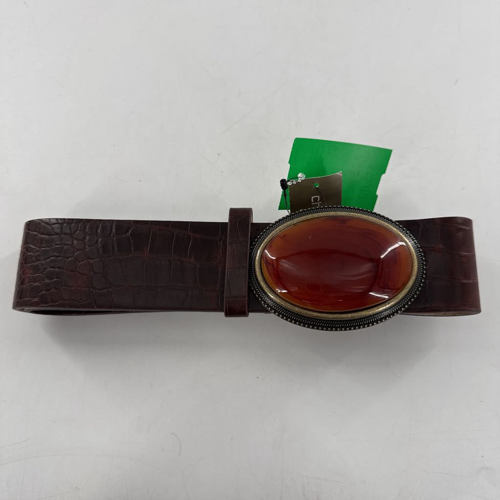 R30 M croc embossed belt