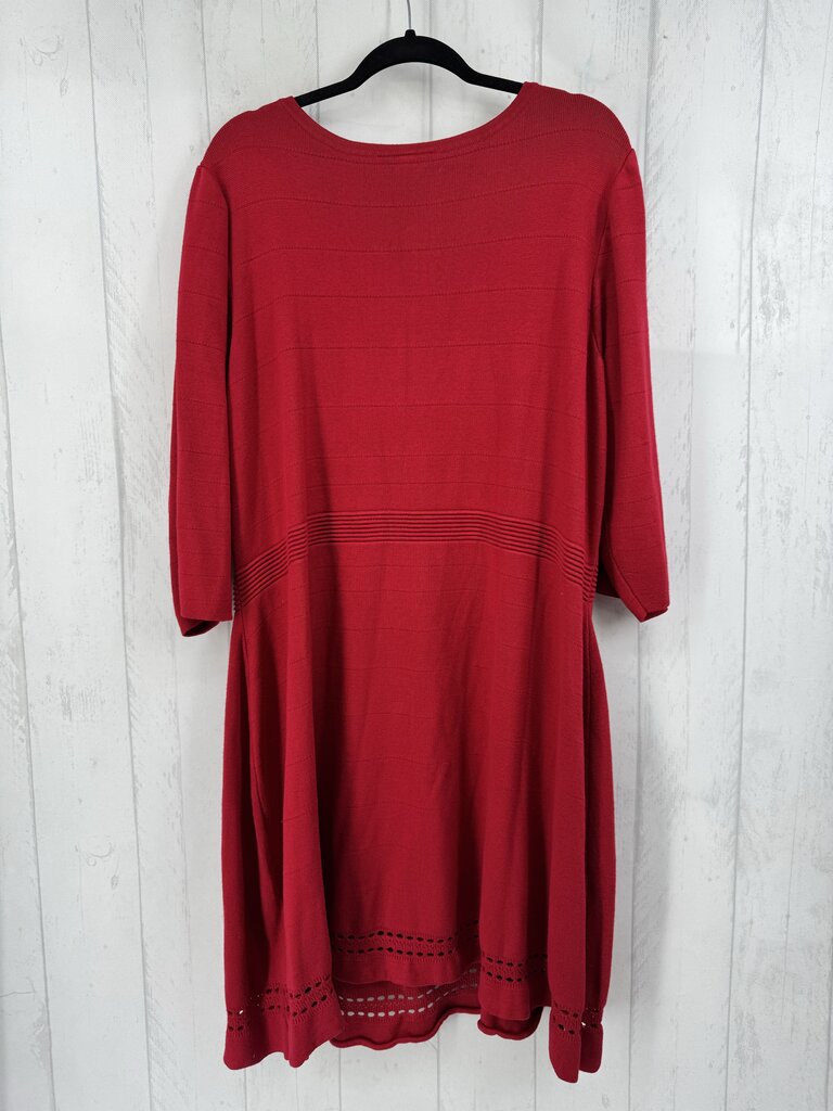 26/28 sweater dress 3/4 slv