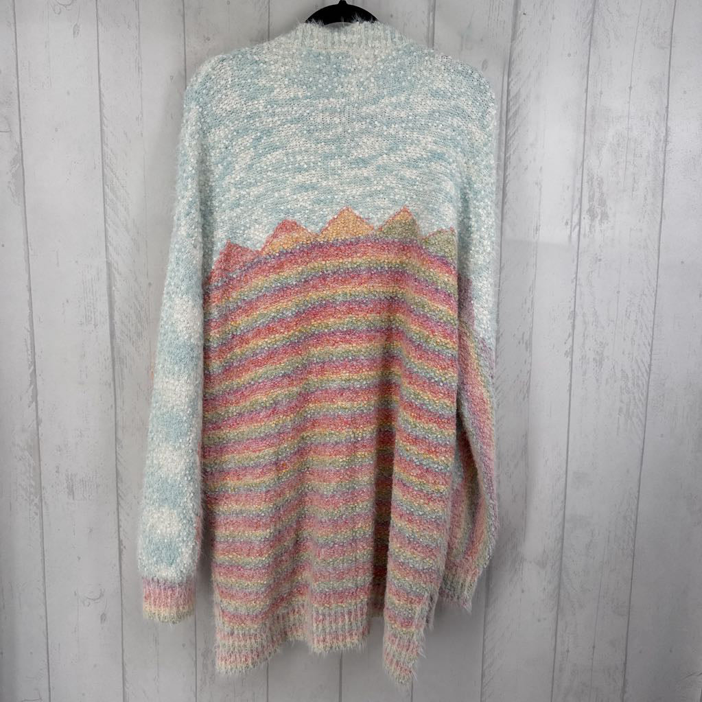 2X/3X boucle colorful sweater