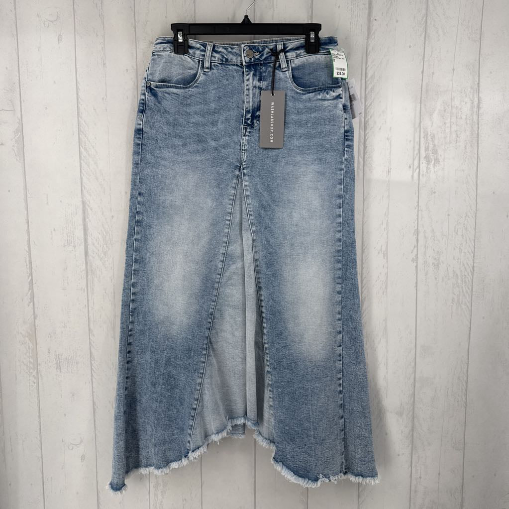 R128 29 flare jean skirt