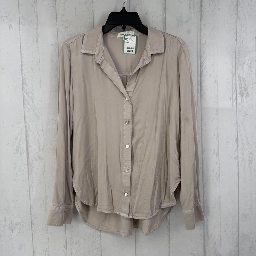 S l/s button hi-low shirt