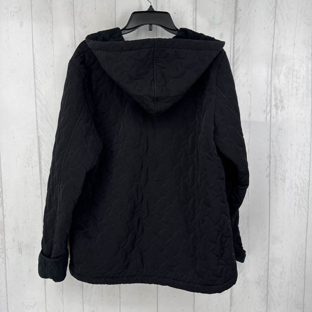 L quilted zip l/s coat
