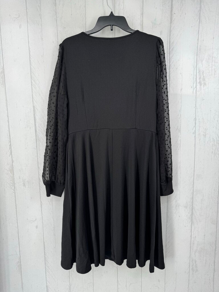 XL textured slv dress