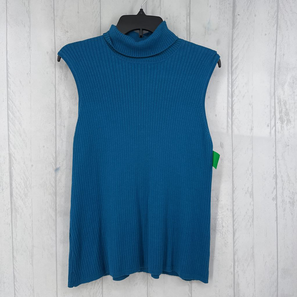 XL ribbed slvls t-neck