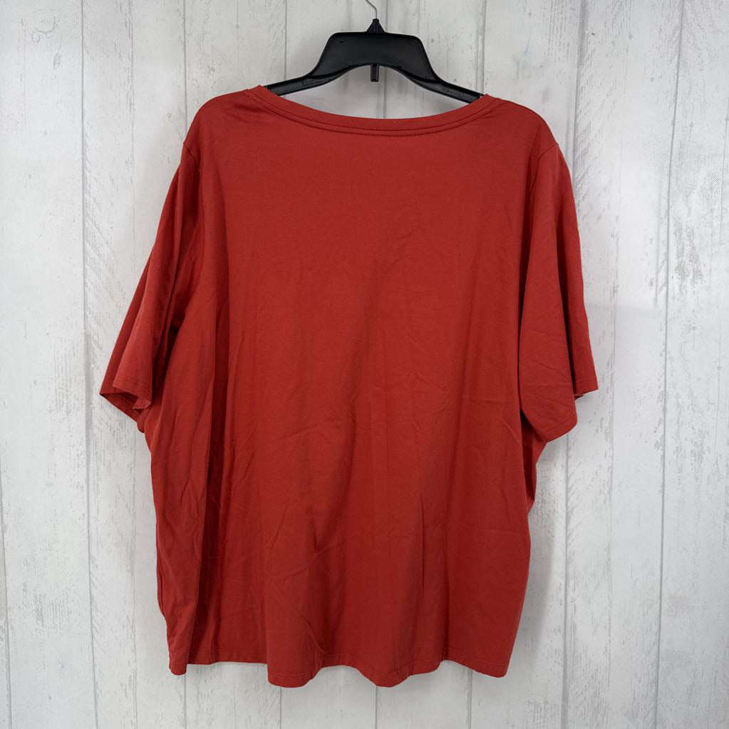 2X scoop neck elbow slv tee