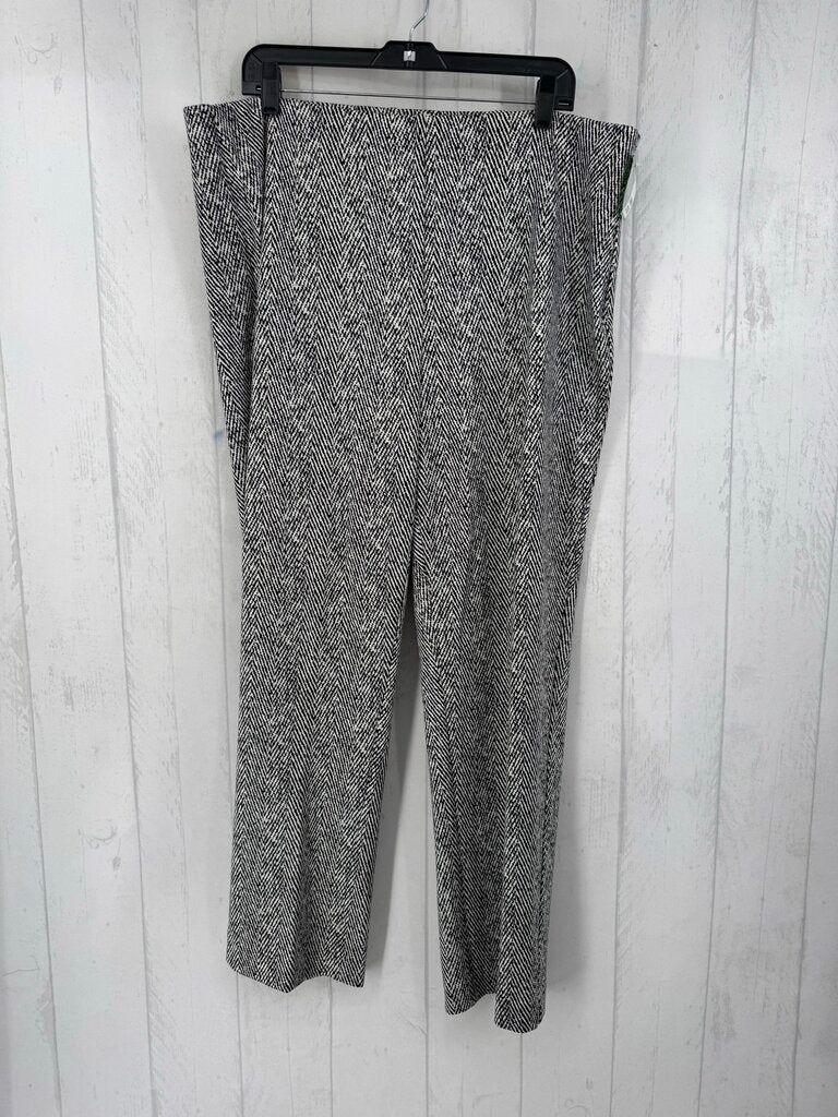 18 chevron print pull-on pant