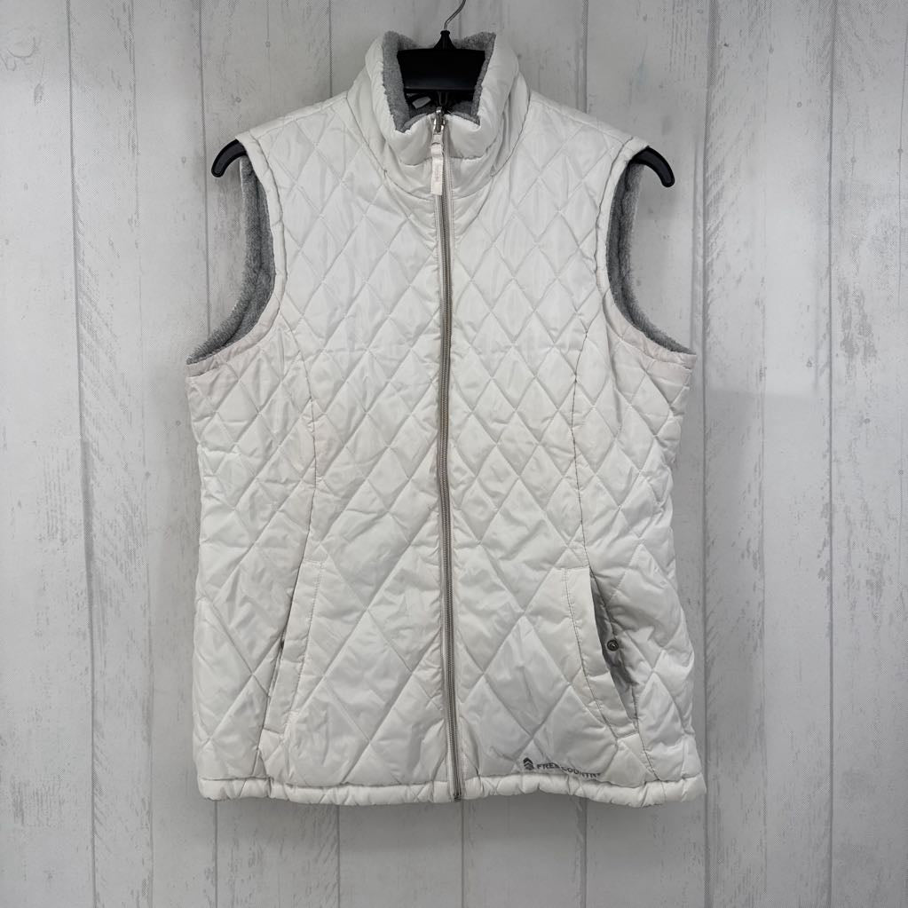 M quilted/fleece reversible vest