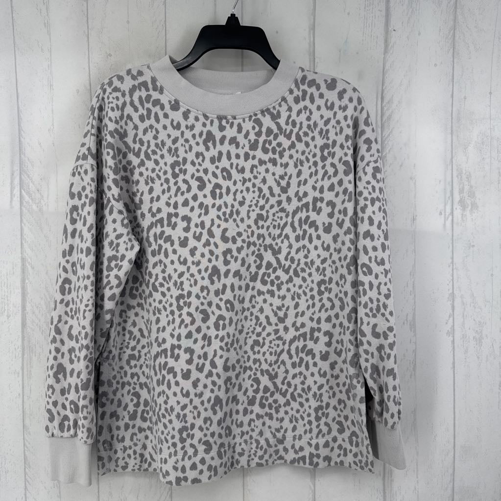 S animal print crewneck sweatshirt